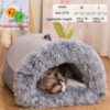 New Splice Portable Pet Nest Portable Autumn And Winter Warm Dog Nest Moisture-proof Long Fur Cat Nest Cross Border Pet Nest - Image 6