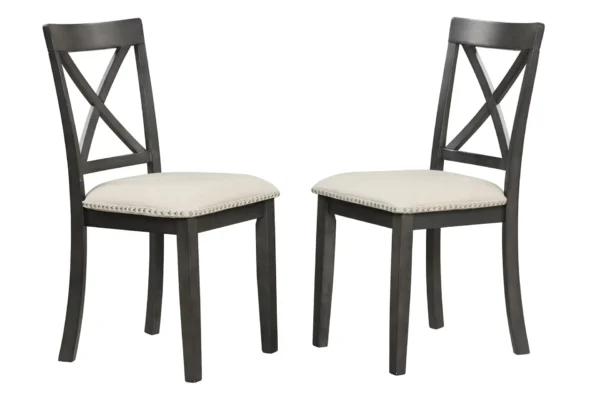 5 Pieces Dining Table and Chairs Set for 4 Persons, Kitchen Room Solid Wood Table with 4 Chairs - Image 17