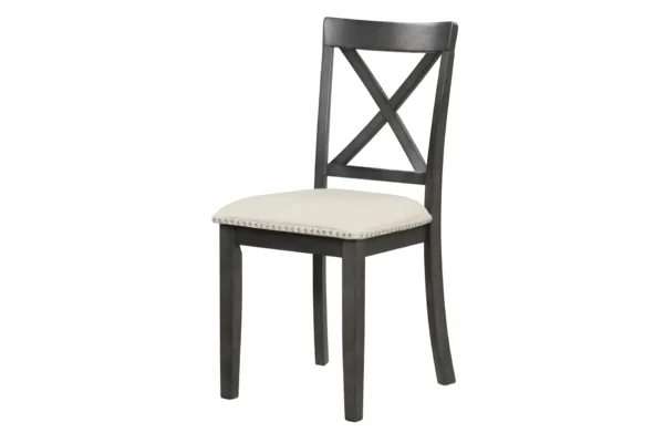5 Pieces Dining Table and Chairs Set for 4 Persons, Kitchen Room Solid Wood Table with 4 Chairs - Image 21