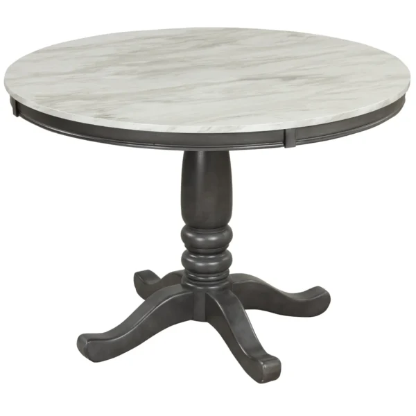 5 Pieces Dining Table and Chairs Set for 4 Persons, Kitchen Room Solid Wood Table with 4 Chairs - Image 23