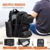Tactical Backpack 25L Military Backpack with Molle Mode & 3 Compartments,Military Tactical Backpack For Men Molle Daypack 3 Day Bug Out Bag Hiking Rucksack With Bottle Holder - Image 4
