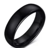 Jet Black Genuine Tungsten Ring