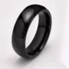 Jet Black Genuine Tungsten Ring - Image 4
