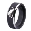 Infinity Black Tungsten Ring for Men
