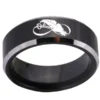 Infinity Black Tungsten Ring for Men - Image 3