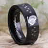 Tungsten Black Turkey Track Tungsten Band - Image 3