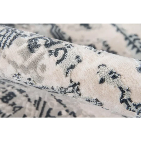 Traditional Rectangle Area Rug, Grey, 1'10" x 2'10" - Image 9
