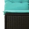 vidaXL 5 Piece Patio Sofa Set with Cushions Black Poly Rattan - Image 9