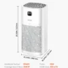 2018 ft/h Air Purifier H13 HEPA Smart Air Purifier for Home & Office - Image 6