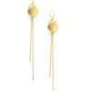 Long-length 18K gold plated seashell earrings - Image 2