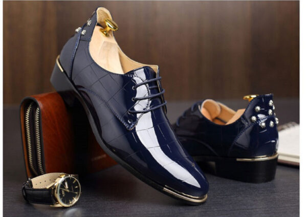 Bright Leather British Business Shoes - Image 7