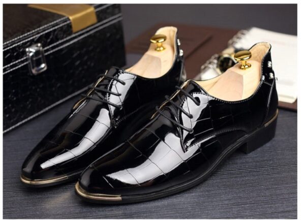 Bright Leather British Business Shoes - Image 6
