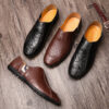 Business Leather Shoes Middle-aged Dad Shoes Breathable Peas Shoes - Image 6