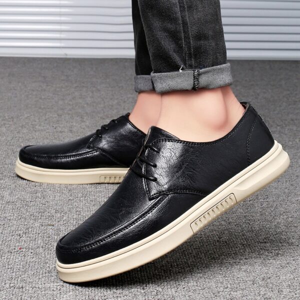Men's Leather Leather Casual Versatile Single-layer Shoes - Image 3