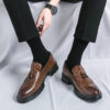 Youth Slip-on Leather Shoes Casual Board Shoes - Image 3