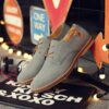 Casual Shoes Nubuck Leather Men's Shoes Single Shoes Suede Large Size - Image 9