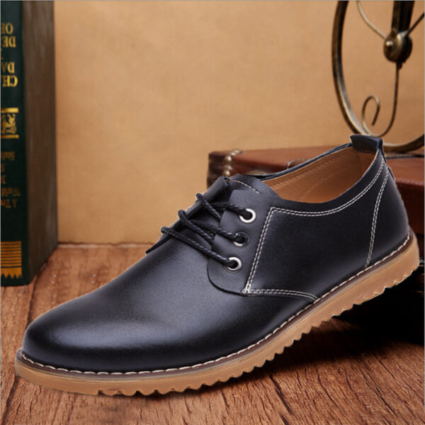 Men's Casual Leather Shoes Genuine Leather Plus Size - Image 4