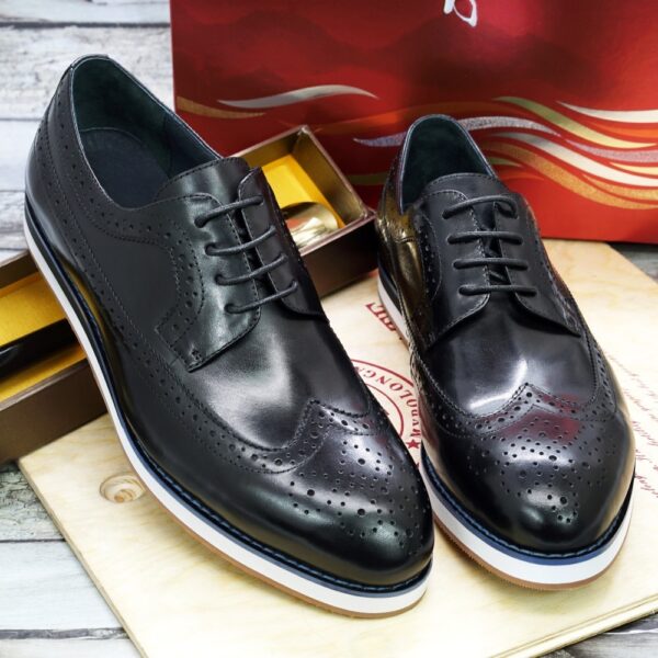 European And American Casual Business Flat Leather Shoes Leather Men's Shoes - Image 3