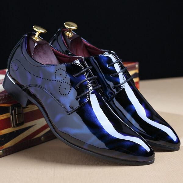 Personality Youth Leather Shoes Trend Wedding Shoes - Image 5