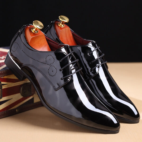 Personality Youth Leather Shoes Trend Wedding Shoes - Image 4