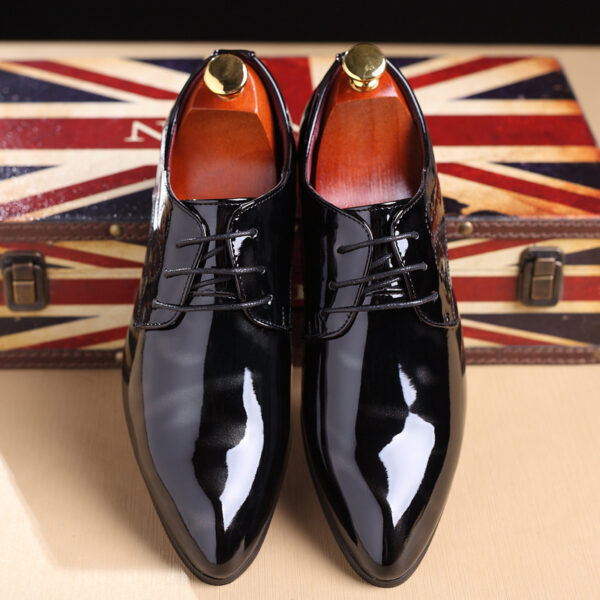 Personality Youth Leather Shoes Trend Wedding Shoes - Image 2