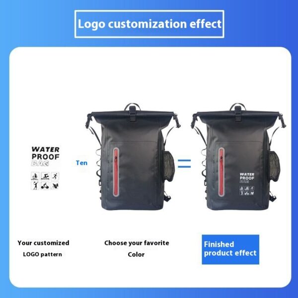 PVC Backpack Outdoor Sports Waterproof Bag Mountaineering Camping - Image 4