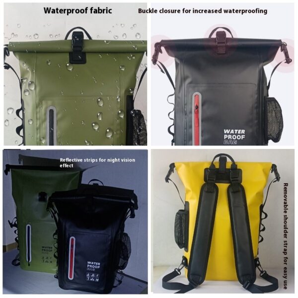 PVC Backpack Outdoor Sports Waterproof Bag Mountaineering Camping - Image 2