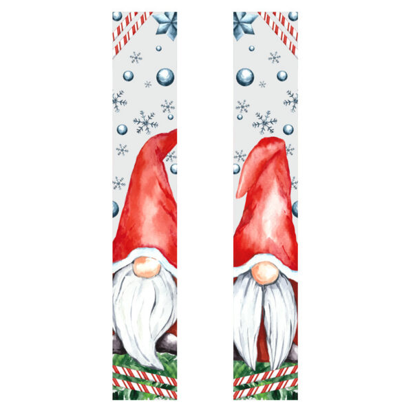 Christmas Couplet Old Man Nutcracker Snowman Christmas Decoration Flag - Image 7