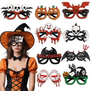 Halloween Pumpkin Glasses Decoration