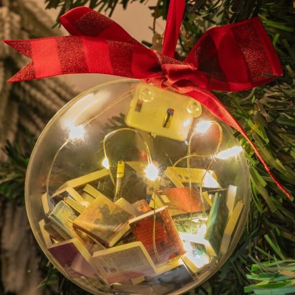 Christmas Decorations Christmas Ball Pendants Full Of Books - Image 5