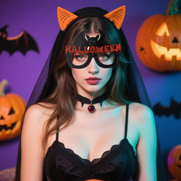 Halloween Pumpkin Glasses Decoration - Image 3