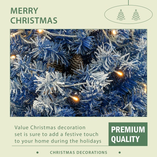 Pre-lit Christmas Tree Artificial Christmas 4-piece Set - Image 2