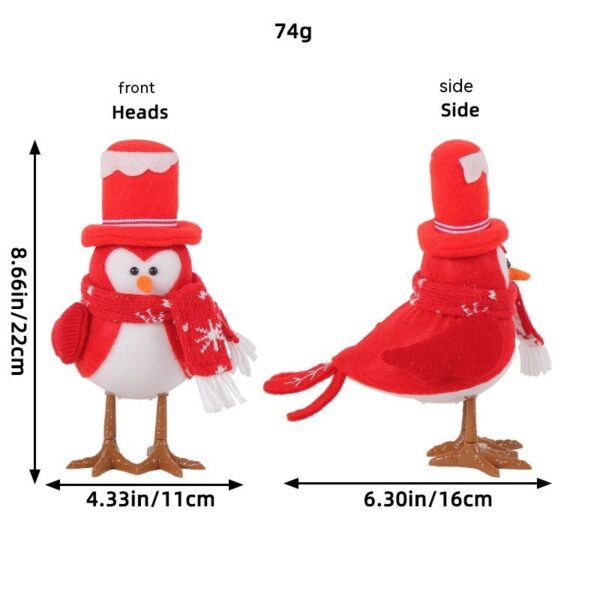Jingchen Christmas Luminous Bird Christmas Gift Table Decorative Ornaments - Image 7