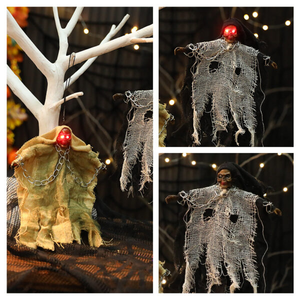 Halloween Glowing Skeleton Hanging Ghost - Image 4