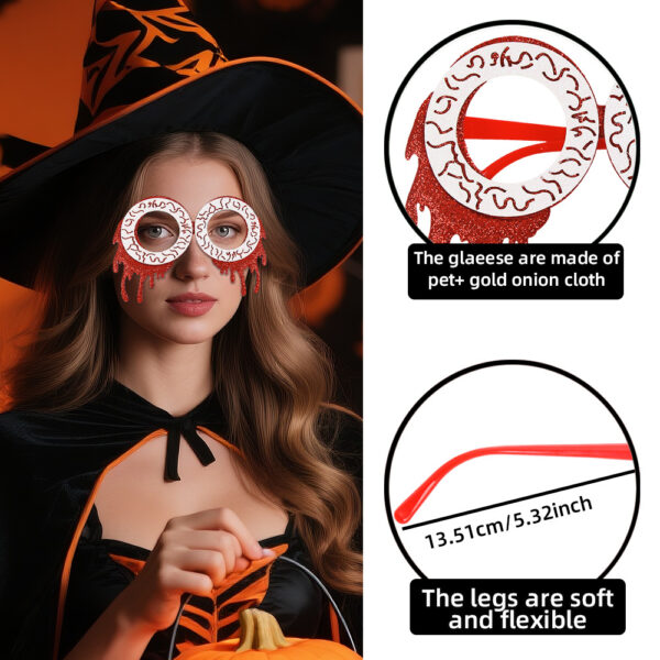 Halloween Pumpkin Glasses Decoration - Image 4