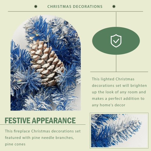 Pre-lit Christmas Tree Artificial Christmas 4-piece Set - Image 3