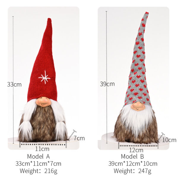 Christmas Decoration Christmas Knitted Hat Doll Ornaments - Image 4