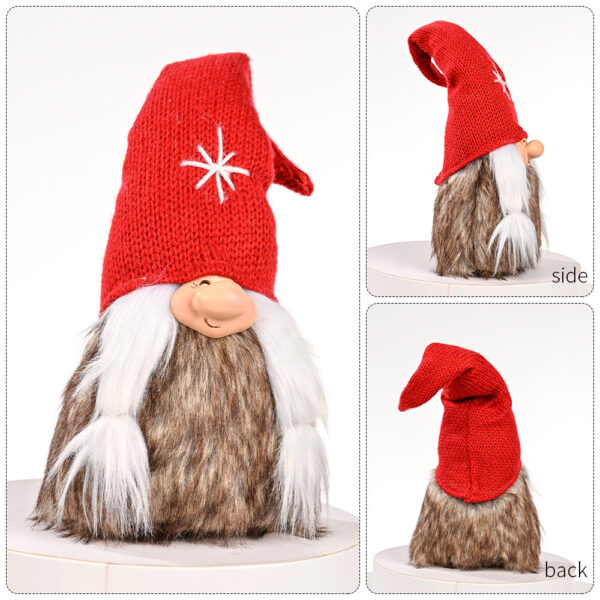 Christmas Decoration Christmas Knitted Hat Doll Ornaments - Image 9