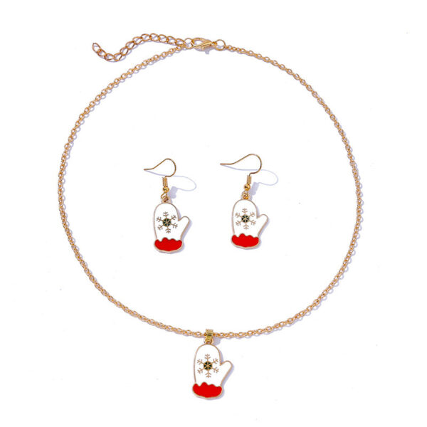 Christmas Ornaments Snowman Boots Earrings Necklace - Image 3