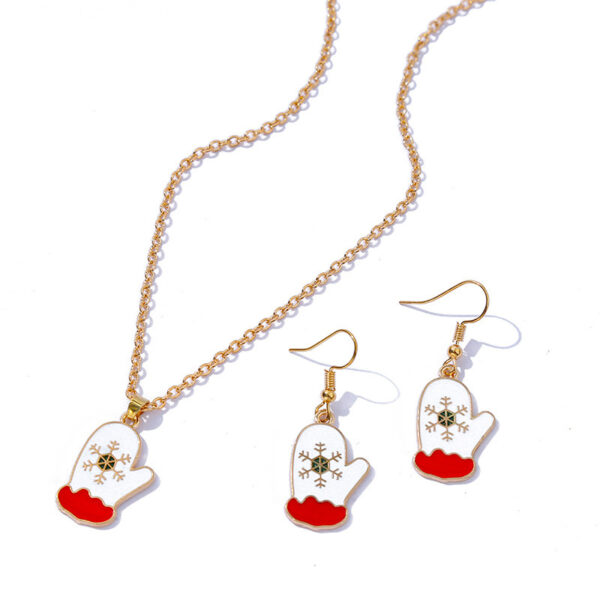Christmas Ornaments Snowman Boots Earrings Necklace - Image 5