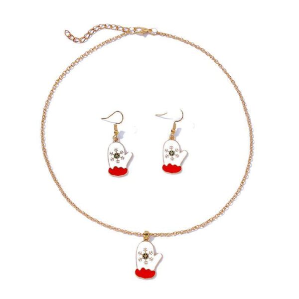 Christmas Ornaments Snowman Boots Earrings Necklace - Image 4