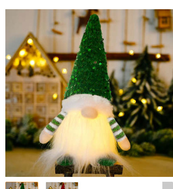 Doll Christmas Glowing Faceless Doll Ornaments - Image 5