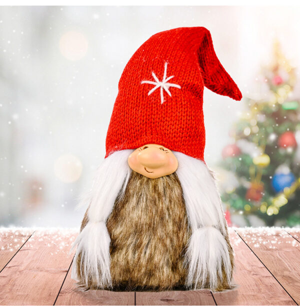 Christmas Decoration Christmas Knitted Hat Doll Ornaments - Image 7