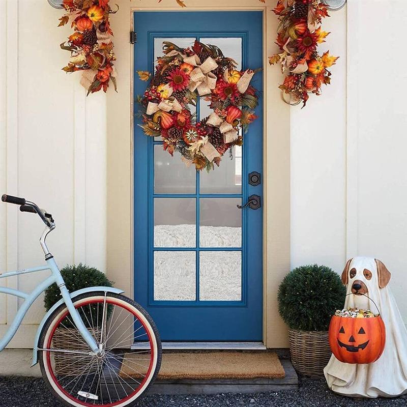 Puppy Pumpkin Candy Bowl Christmas Ornaments - Image 4