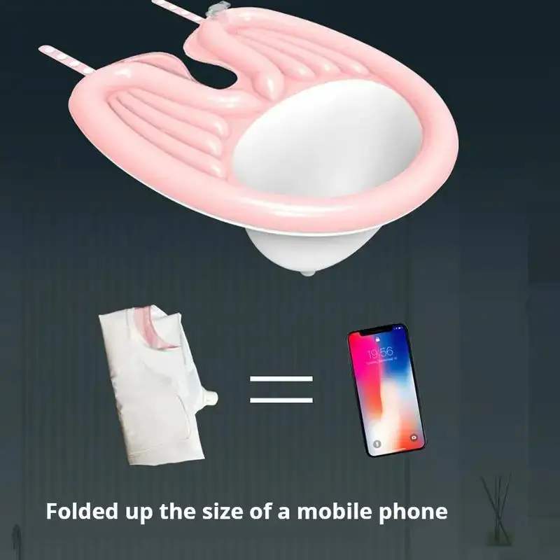 Inflatable Shampoo Basin,, Mobile Portable Basin, Sink WithAir Pump And Drainage, Soft And Comfortable Lightweight Shampoo - Image 2