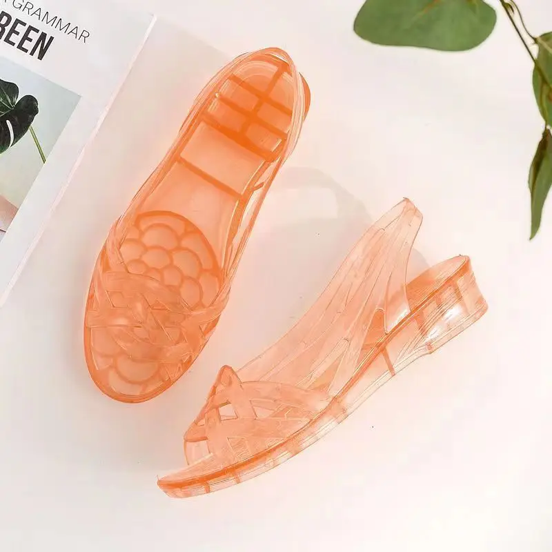 Crystal jelly Sandals for Womens Summer Ladies Peep Toes Casual Slipper Shoes Slides Slip-on Outdoor Mom Slipper Flips Flop - Image 4