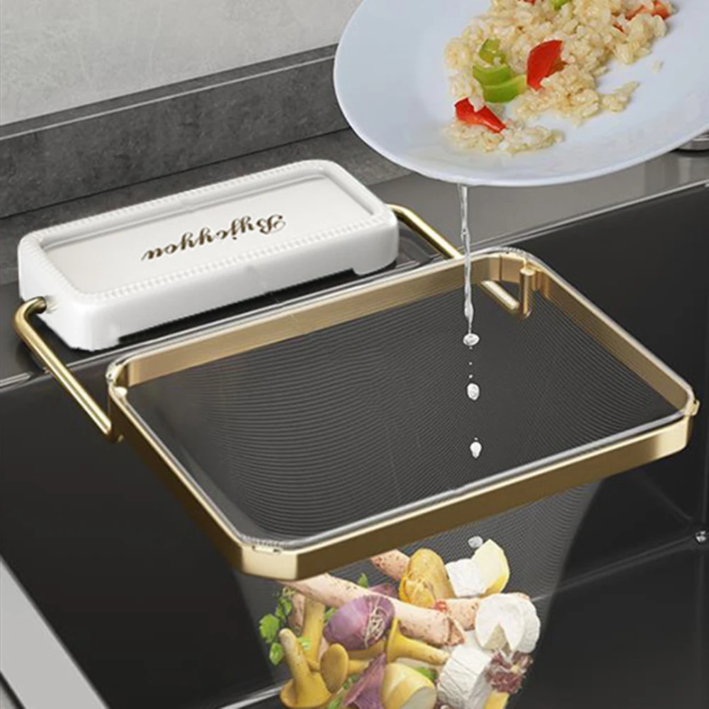 Kitchen Filter Shelf Anti-clogging Drain Filter Rack Vegetable Fruit Disposable Garbage Net Prevent Food Residues Falling - Image 3