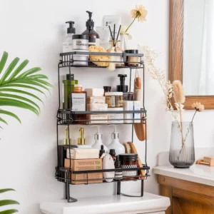 3-Tier Over The Toilet Rack for Bathroom,Over The Toilet Storage, Over Toilet Storage Shelf, Bathroom Shelves Over Toilet