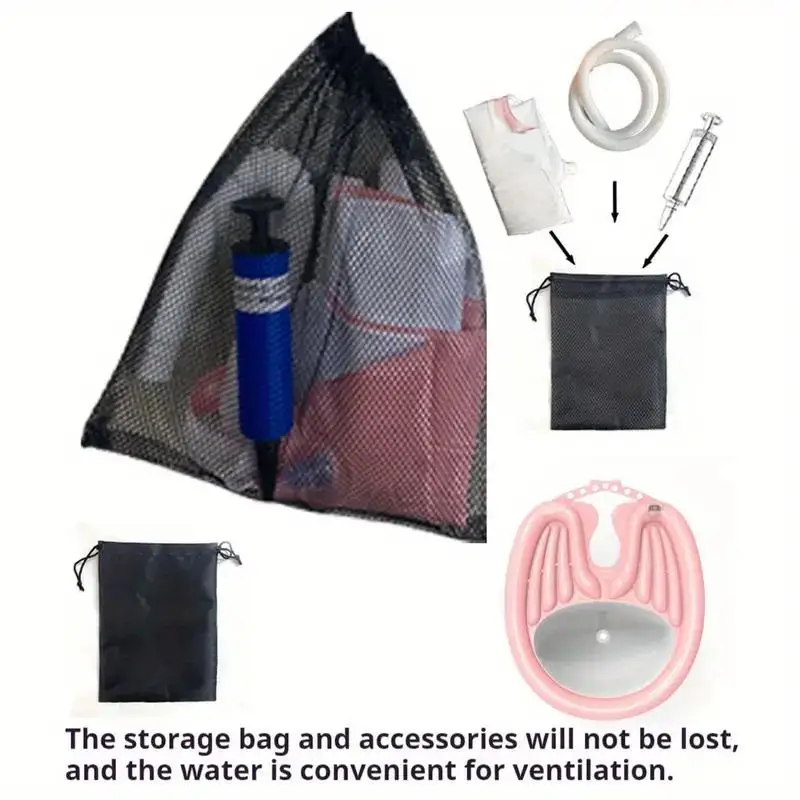 Inflatable Shampoo Basin,, Mobile Portable Basin, Sink WithAir Pump And Drainage, Soft And Comfortable Lightweight Shampoo - Image 6