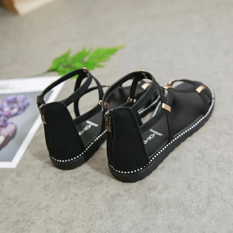 HKDQ Flat Sandals Women Soft-soled Comfortable and Lightweight Slip-on Shoes Luxury Sandals Women Designers - Image 5